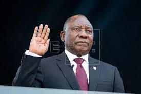 President of the african national congress. South African President Ramaphosa Takes Oath Of Office World English Edition Agencia Efe