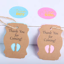 Consumer crafts shows off how to make some rustic boxes to house your shower favors. 50pcs Baby Shower Tag Labels Thank You For Coming Tags New Born Boy Girl 1st Birthday Party Decoration Babyshower Christening Party Diy Decorations Aliexpress