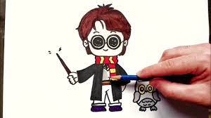 Tuto] Apprendre comment dessiner Harry Potter facilement - YouTube