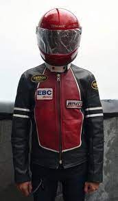 Vanson Leather Race Jacket With Patches Cafe Racer Motorcycle Jacket Cafe Racer Motorcycle Race Jacket Motorcycle Jacket