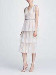 Sleeveless V Neck Tulle Tea Length Dress Tea Length Dresses Tea Dress Dresses