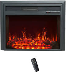4.2 out of 5 stars. Amazon Com Flame Shade Insert Electric Fireplace 32 Inch Wide Freestanding Portable Room Heater With Timer Digital Thermostat And Remote Kitchen Dining