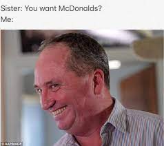 Barnaby joyce explains the mdba plan, with punctuation by a farm dog. Barnaby Joyce Memes Are The Way Of The Future Meme