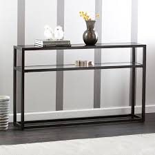 Holly Martin Baldrick Console Table Glass Black Walmart Com Console Table Scandinavian Console Tables Narrow Console Table