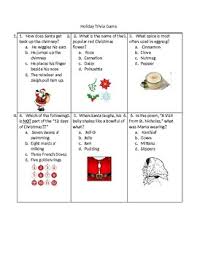 The elves were called the vendequm. Holiday Trivia Game By 5th Grade Reading And Science Tpt