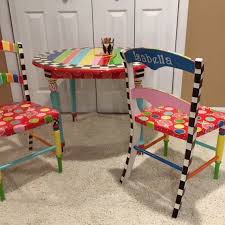 Kids Play Chair Whimsical Painted Kids Furniture Kids Etsy Painted Kids Chairs Kids Furniture Kids Play Table