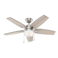 We have versatile styles including chandelier, pendant & flush mount for all spaces. Arcot 117cm Fan With Lights Brushed Nickel Moonlight Design