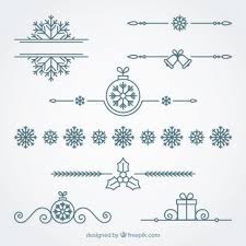 Download Free Ornamental Christmas Border Set Svg Dxf Eps Png Cut File Silhouette Background