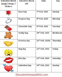 Valentine Week List 2021 Calendar In 2020 Valentine Week Schedule Happy Valentines Day Images Valentine Day Week List