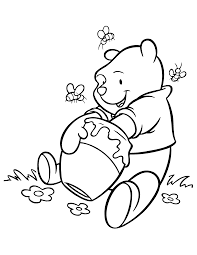 Winnie The Pooh Kleurplaten Winnie The Pooh Coloring Pages Kleurplaten Bear Coloring Pages Bee Coloring Pages Disney Coloring Pages