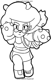 Brawl stars coloring pages are based on the popular game for mobile devices. Rosa From Brawl Stars Coloring Page
