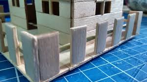 Cara membuat miniatur rumah dari stick es krim alat dan bahan : Tutorial Rumah Batang Aiskrim Popsicle Stick Miniature House Wanpokwan
