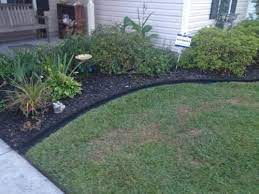Vigoro Ecoborder 4 Ft Black Rubber Landscape Edging 6 Pack Ecobrd Blk 6pk The Home Depot Diy Landscaping Backyard Landscaping Landscape Edging