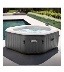 Intex Pure Spa 6 Person Inflatable Portable Outdoor Bubble Jets Hot Tub 28409e Spa Hottub Massage