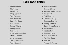A name for a team is very important. Tech Team Names 300 Creative Names For Technology Teams