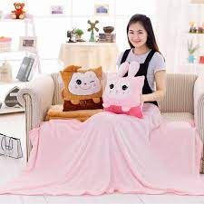 This pillow can be used as cushions, toy or decor for a room, car, or even your office. Kids Pets Travel Pillow Pillow Blanket Kids Pets Travel Pillow Blanket 2 In 1 Warm Hands Throw Pillows Pillow For Sleeping Pillow Cushion For Sofa Bed Pillow Cushion Set For Home