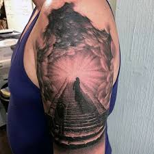 Stairway to heaven this piece i design because i lost my mother so i wanted something to. Top 53 Best Heaven Tattoos Ideas 2021 Inspiration Guide