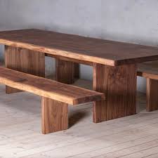 Millenium Walnut Dining Table With Slab Legs Etsy In 2020 Walnut Dining Table Dining Table Solid Walnut Table