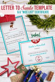 The most important detail that can be found in a certificate is the name. Free Letter To Santa Template With Nice List Certificate