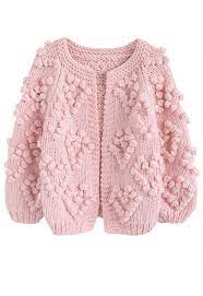 Knit Your Love Cardigan In Pink Fashion Knitting Unique Fashion