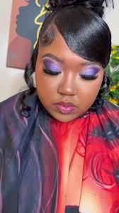 I love the client that dear to be different ❤️ she requested something  purple and semi glam Palettes Used In This Video⬇️ @Juvia’s Place Violet  Palette @Morphe Cosmetics Disney Palette #makeuptutorial ...