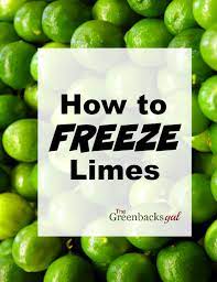 How To Freeze Lime Juice Natural Green Mom