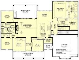 Enjoy this varied collection as we show you home designs in all sizes and styles — all on one level. House Plan 041 00204 Modern Farmhouse Plan 2 832 Square Feet 4 Bedrooms 3 Bathrooms Craftsman Style House Plans House Plans Farmhouse Ranch House Plans