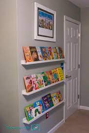 Plus cute covers of the picture books act like wall art. Colorful Disney And Toy Story Inspired Nursery Bookshelves Kids Ikea Picture Ledge Kids Room Bookshelves