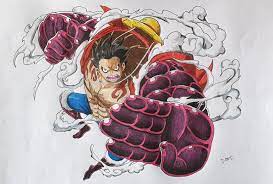 The scene when luffy fights vs doflamingo in gear 4. Hi Guys Here Is My Drawing Of Monkey D Luffy Gear 4 What Do You Think Onepiece