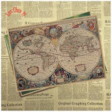 Us 1 78 10 Off Vintage Nautical Charts Classic Kraft Paper Poster Bar Cafe Vintage High Quality Printing Drawing Core Decorative Painting In Wall