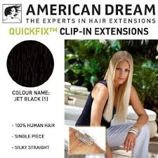 American Dream Quick Fix Clip In Human Hair Extensions 18