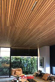 The uk housing stock ranges across an impressive history of architectural styles. Modern Lighting For Your Living With Timber Batten Ceiling Timber Battens Wooden Ceiling Design Timber Ceiling