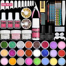Diy glitter nail flash powder manicure powder fireworks multi color. Amazon Com Nailabel Acrylic Nail Kit Acrylic Powder Liquid Monomer Colored Acrylic Powder Glitter Rhinestone And Nail Art Tools For Nail Extension Nail Decoration Gift Box Set Beauty