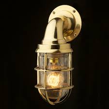 Add to favorites more colors cottage style electric wall light sconce shabby chic antique white finish with clear crystals & on/off switch, custom available. Vintage Ship Brass Bulkhead Wall Light Edison Light Globes Pty Ltd