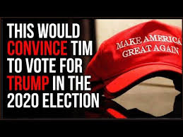1 This Would Convince Tim To Vote For Trump In 2020 Youtube In 2020 Trump Vote Free Speech