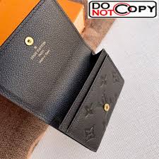 Sign up for emails & get extra 25% off! Louis Vuitton Monogram Empreinte Leather Business Card Holder M58456 Black M58456 99 00 Ioffer Designer Replica Louis Vuitton Handbag Wallet Accessories High Quality