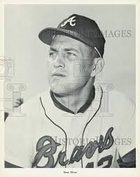 Press Photo Gene Oliver of the Atlanta Braves
