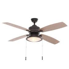 Some hampton bay ceiling fans consist of light dimmers with reversing. Hampton Bay Kodiak 52 In Indoor Outdoor Dark Restoration Bronze Ceiling Fan With Light Kit 14905 The Home Depot Bronze Ceiling Fan Fan Light Ceiling Fan With Light