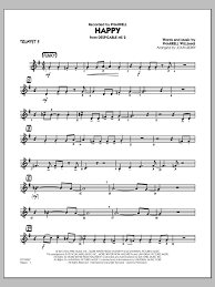 Discover (and save!) your own pins on pinterest Happy From Despicable Me 2 Trumpet 3 Sheet Music To Download