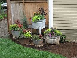 I Plant In Stuff Like This All The Time Love It Outdoor Gardens Rustic Gardens Garden Containers