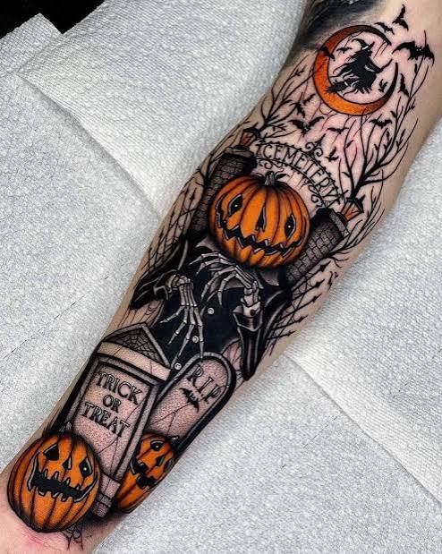 How well would Retro Halloween Tattoos actually turn out? : r/tattooadvice