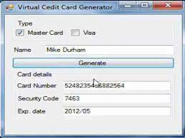 As well you will not download anything, the code will appear on our web site, and you will be writing it. Credit Card Generator 2011 With Ccv Ad Ccv2 4 November 2011 Free Full Version Video Dailymotion
