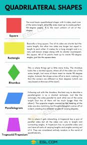 Learn about math quadrilaterals shape with free interactive flashcards. Quadrilateral Shapes List Of Quadrilateral Shapes In English 7esl