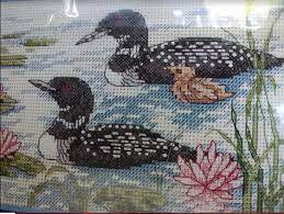 All of our cross stitch designs are patterns only. Jiffy Counted Cross Stitch Loon Family 7 X 5 Cross Stitch Cross Stitch Patterns Free Counted Cross Stitch