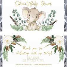 Gold Elephant Backdrop Boho Elephant Baby Shower Backdrop 4 Etsy Elephant Baby Shower Candy Bar Elephant Baby Shower Candy Baby Shower Candy Bar