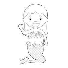 Faciles imagenes de personas para dibujar a lapiz cuerpo completo faciles imagenes de verano para niños faciles imagenes de. Personaje De Dibujos Animados Facil De La Nina Que Colorea Vestido Como Sirena Ilustraci N Del Vector Ilustracion Del Vector Ilustracion De Alineada Gente 151611077