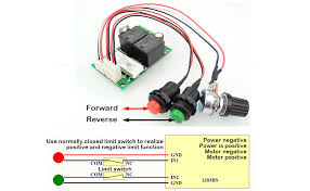Use the up and down buttons to enter code 1919 (*) the unlock of the speed limiter in public places such as streets, squares, bike lanes is prohibited by law. Taidacent Pwm Dc Motor Speed Controller 6v12v24v Forward And Reverse Button Switch Electric Pusher Motor Control Module Motor Governor Reversible Switch Amazon Com