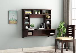 Rated 4.5 out of 5 stars. Buy Gordon Wall Mounted Study Table Walnut Finish Online In India Wooden Street