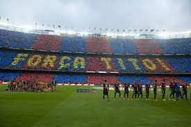 Barcelona Fans Choreography For Tito Vilanova Soccer Field Tito Vilanova Sports