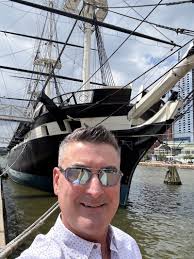Had a terrific afternoon recently in Baltimore's Inner Harbor aboard the  USS Constellation along with the Executive Director of the Historic Ships  in Baltimore( HSIB), Steven Bountress.